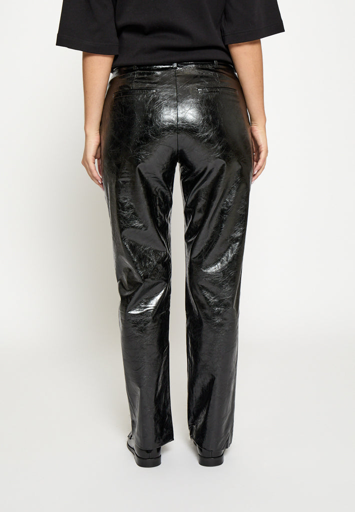 Minus Agathe PU Pant Pant 100 Black