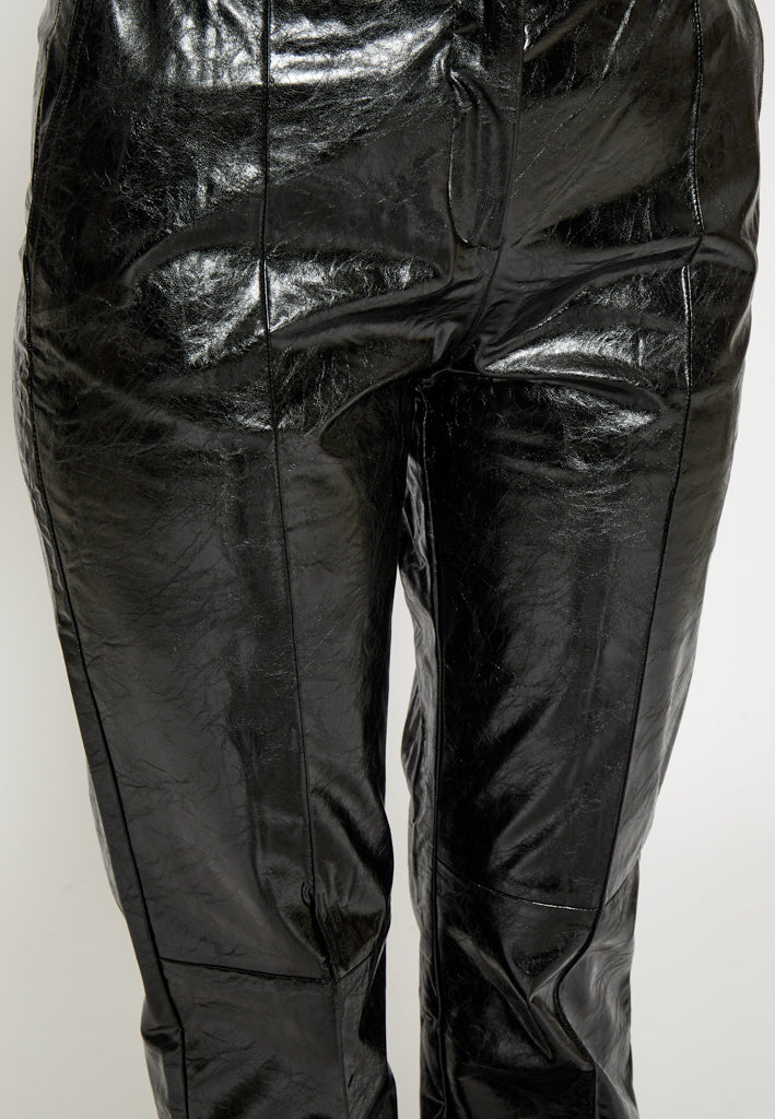 Minus Agathe PU Pant Pant 100 Black