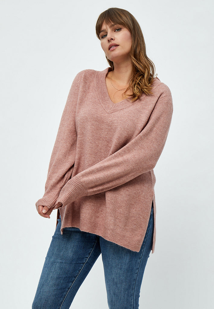 Peppercorn Aliah Pullover Curve Pullover 226 Rose Melange