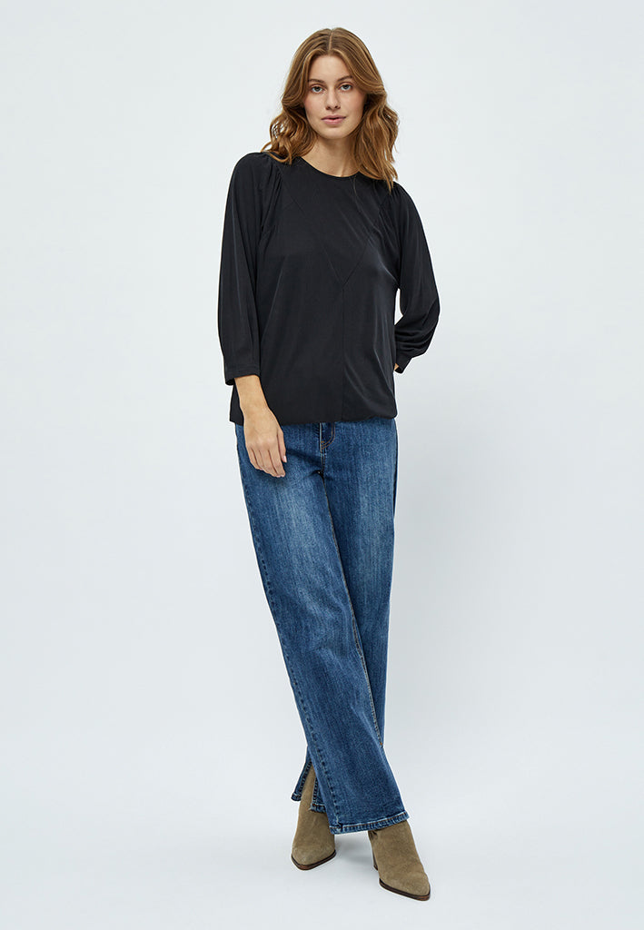Desires Amalia 3/4 Sleeve T-shirt T-Shirt 9000 Black