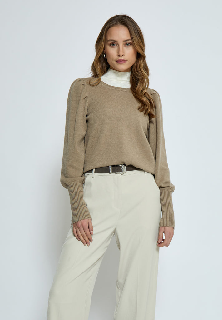 Peppercorn Anissa Pullover Pullover 0178M Winter Twig Sand Melange