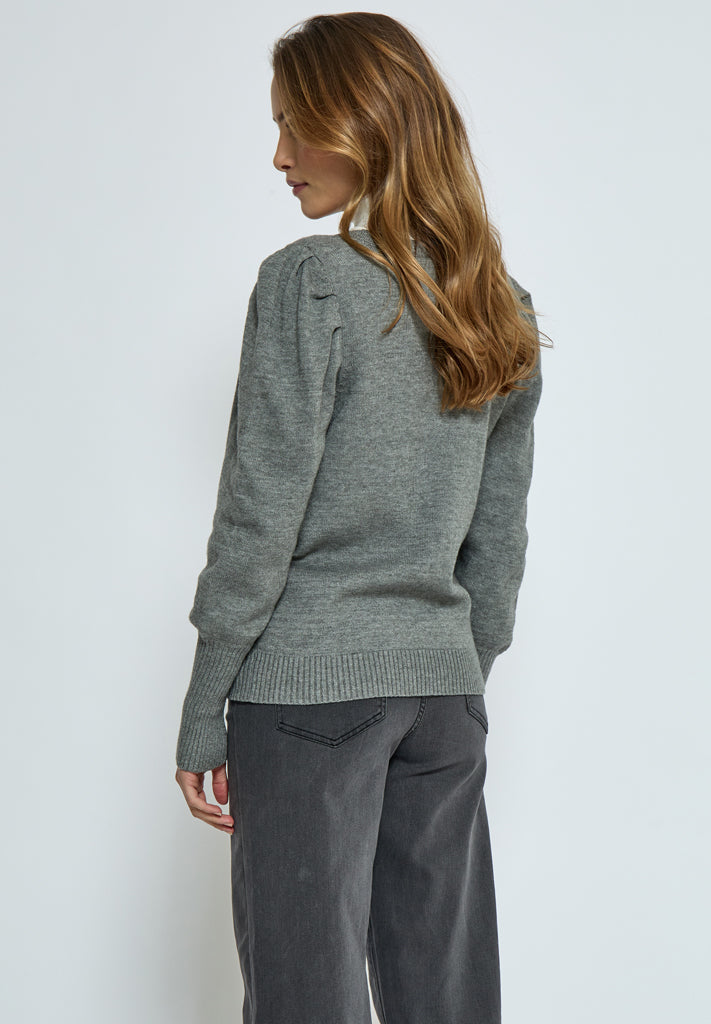 Peppercorn Anissa Pullover Pullover 126M Steel Grey Melange