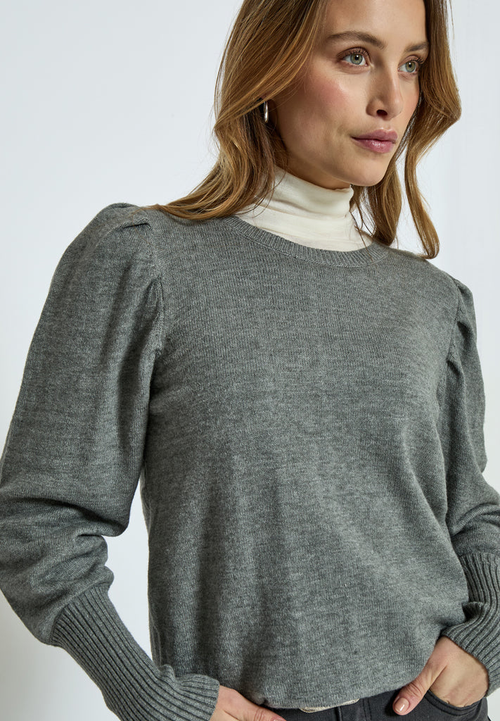 Peppercorn Anissa Pullover Pullover 126M Steel Grey Melange