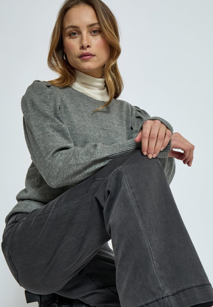 Peppercorn Anissa Pullover Pullover 126M Steel Grey Melange