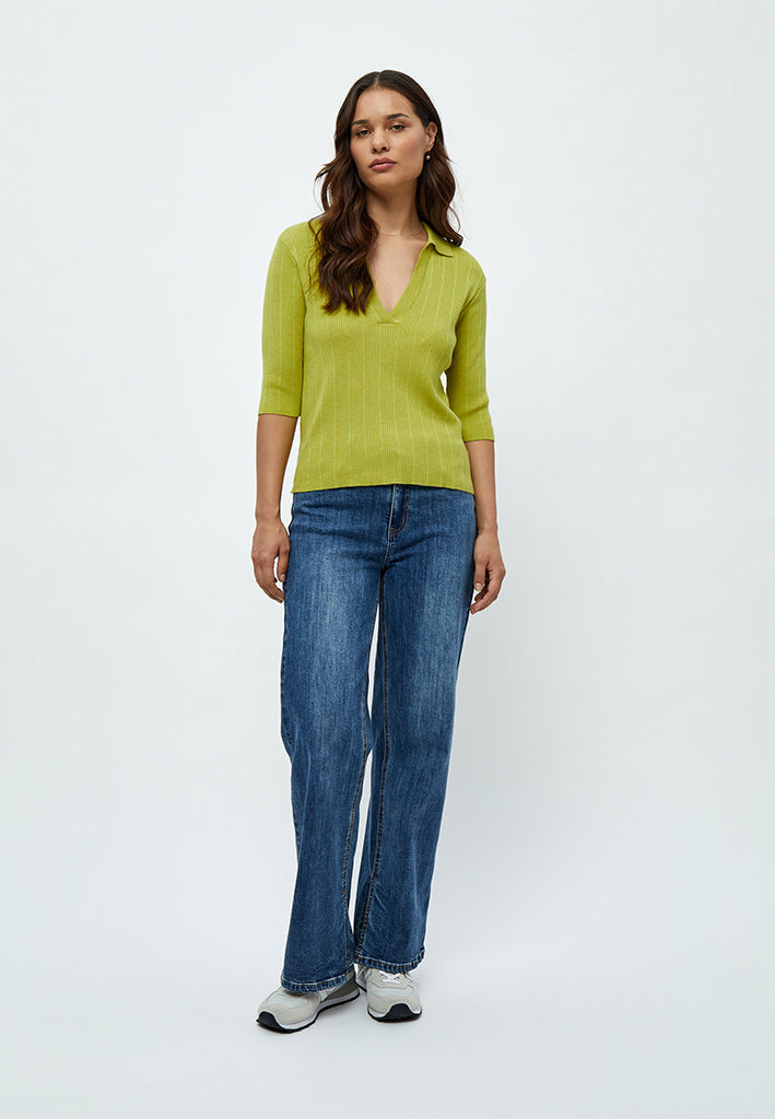 Desires Anne Polo Pullover Pullover 3208 Pear Green
