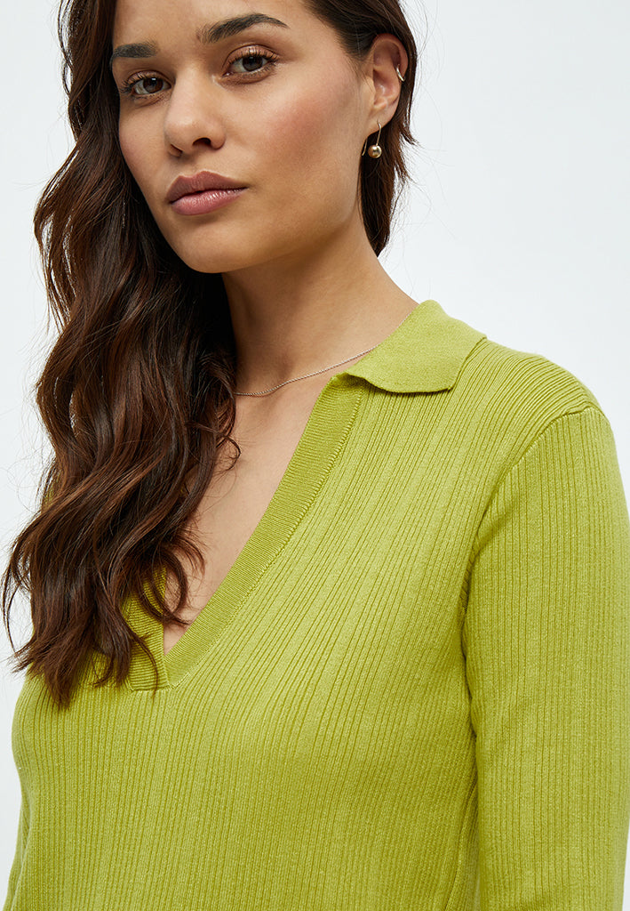 Desires Anne Polo Pullover Pullover 3208 Pear Green