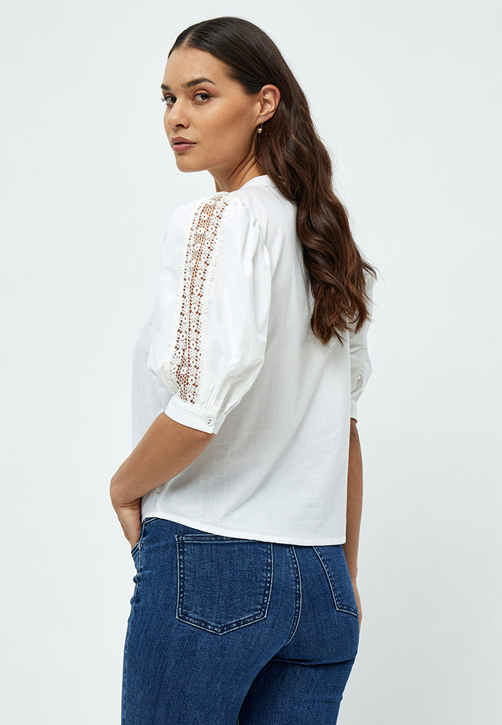 Desires Asmine 2/4 Sleeve Shirt Shirt 0001 White