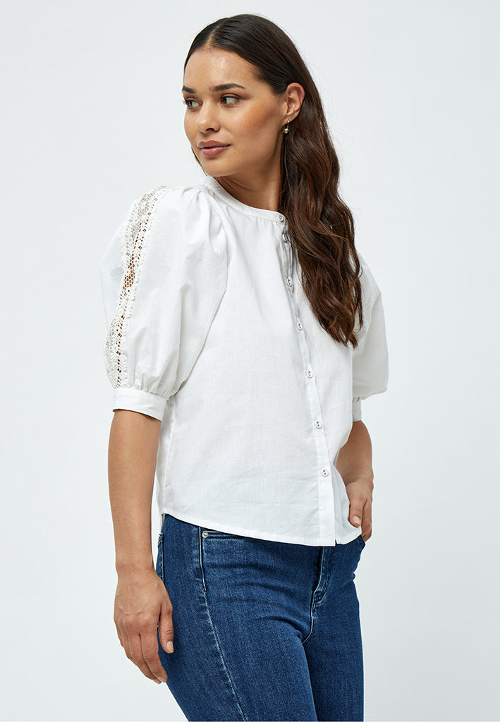 Desires Asmine 2/4 Sleeve Shirt Shirt 0001 White