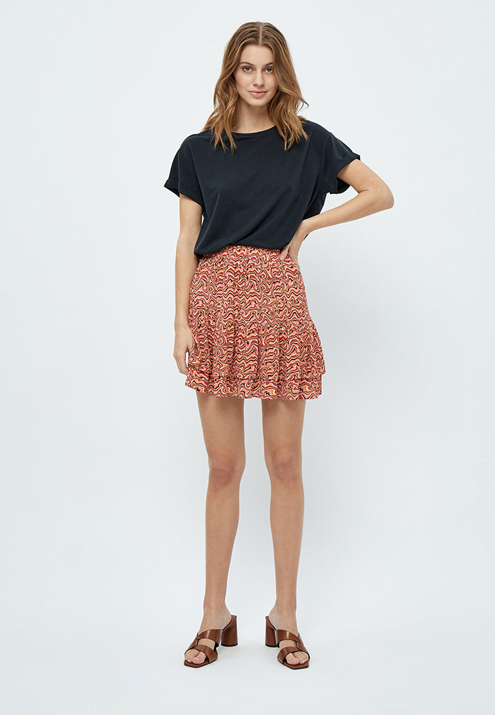Desires Bia Skirt Skirt 0510P Melon Peach Print