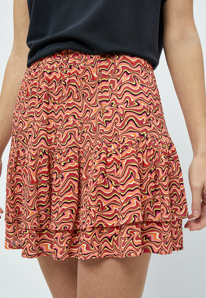 Desires Bia Skirt Skirt 0510P Melon Peach Print