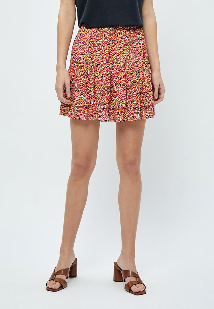 Desires Bia Skirt Skirt 0510P Melon Peach Print