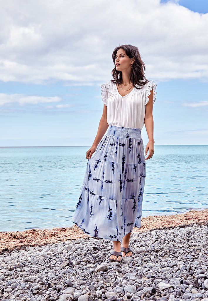 Desires Bina Smock Skirt Skirt 0001P White Print