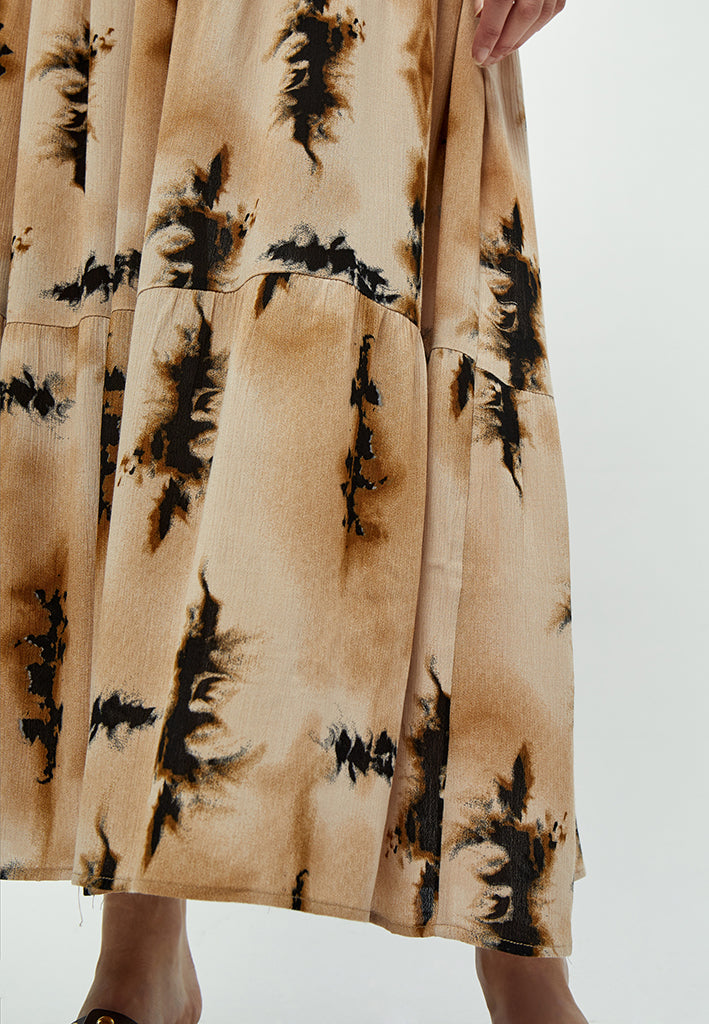 Desires Bina Smock Skirt Skirt 0975P Cuban Sand Print