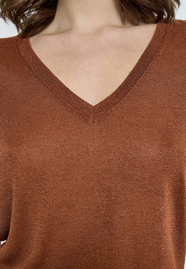 Minus Carlina Knit T-Shirt T-Shirt 3000L Desert Sand Metal.