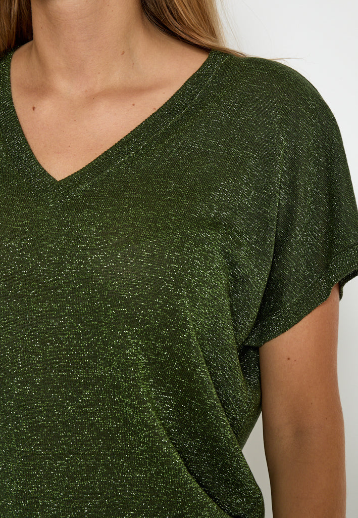 Minus Carlina Knit T-Shirt T-Shirt 3835Met Rifle Green Metal.