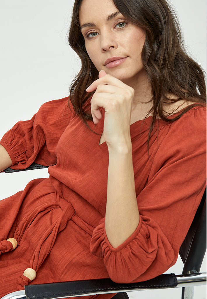 Desires Clara Dress Dress 4013 Chili Oil