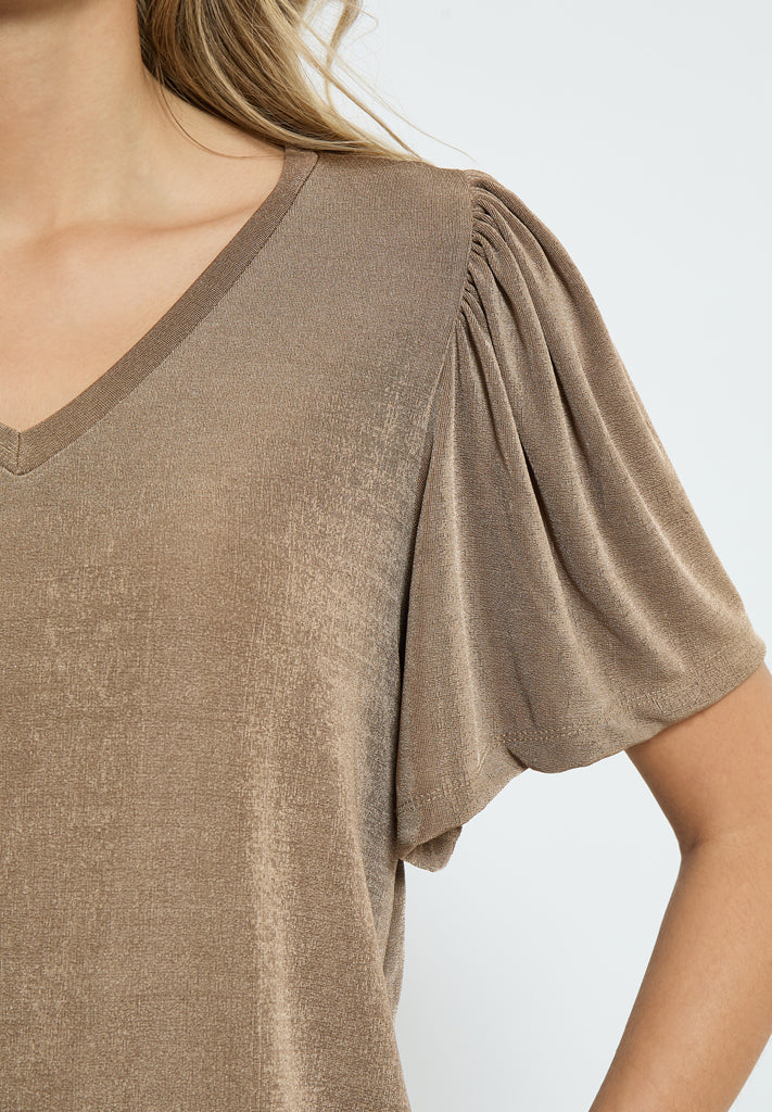 Desires DSBob Flounce Top T-Shirt 5074 Pine Bark