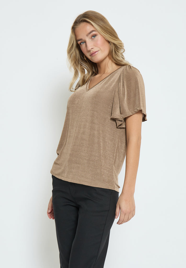 Desires DSBob Flounce Top T-Shirt 5074 Pine Bark