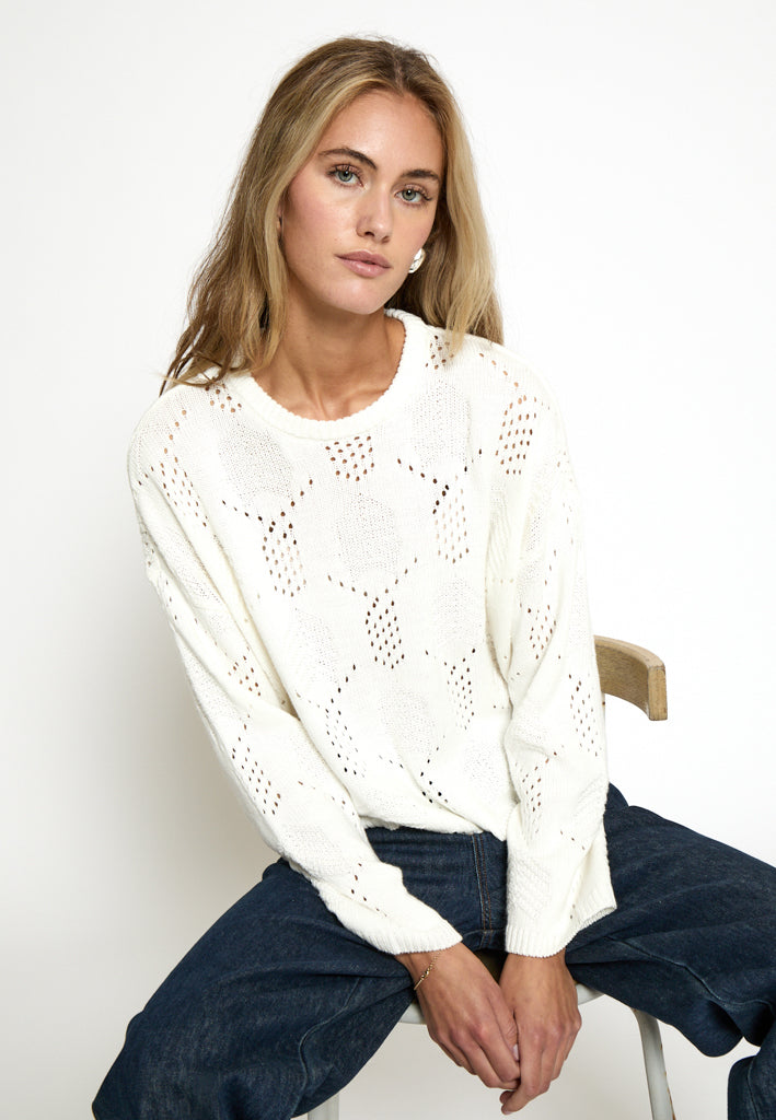 Desires DSCelia Knit Pullover Pullover 235 Cloud Dancer