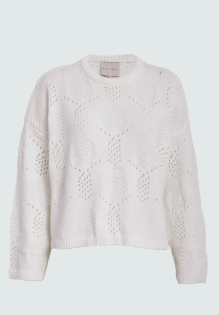 Desires DSCelia Knit Pullover Pullover 235 Cloud Dancer