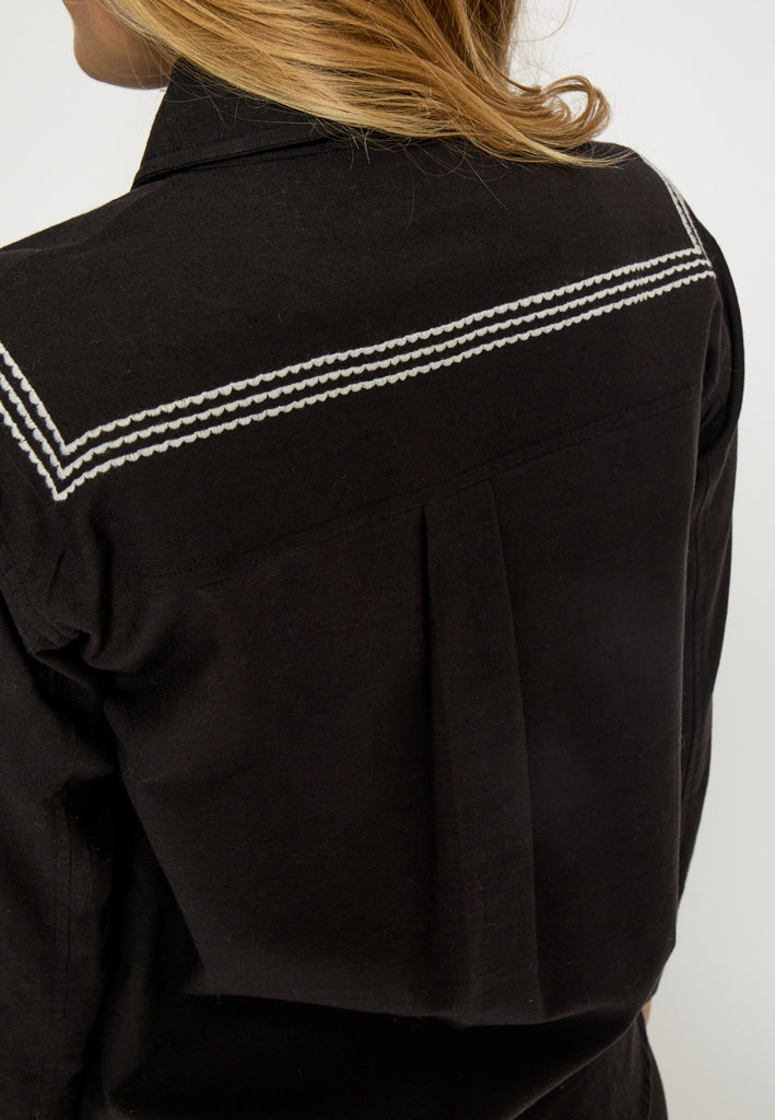 Desires DSCharlene Embroidery Shirt Shirt 9000 Black