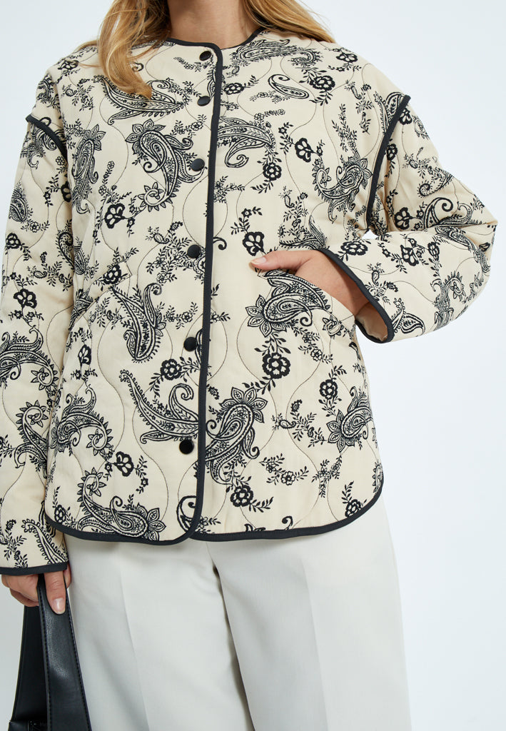 Desires DSCora Qualited Jacket Jacket 2206P Fog Sand Print