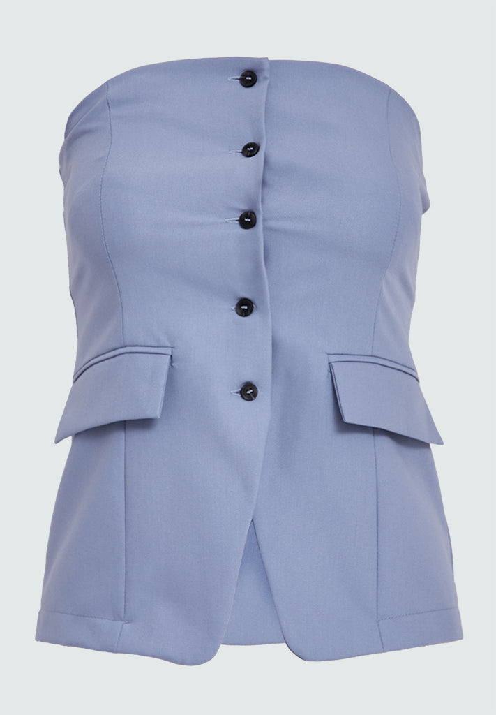 Desires DSDolly Tailored Bustier Vest 1590 Blue Bonnet
