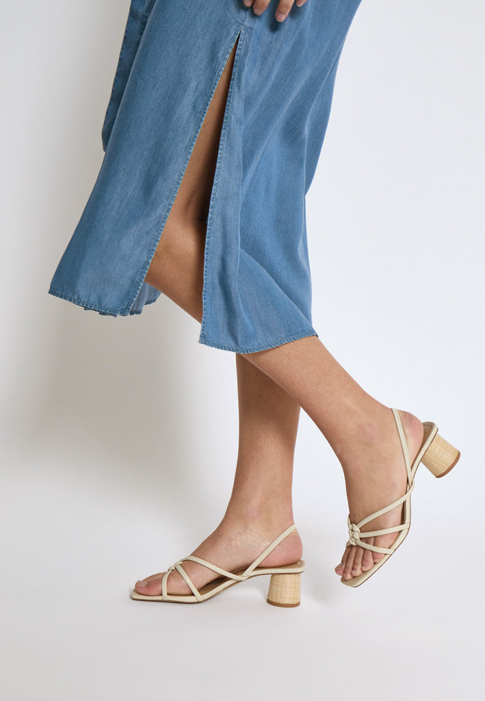 Desires DSElaina Lyocell Shirt Dress Dress 004 Mid-blue Denim