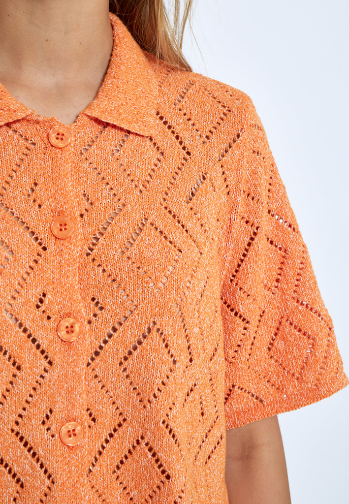 Desires DSElsa Crochet Shirt Shirt 6511 Russet Orange