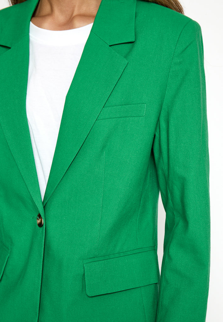 Desires DSEmily Linen Blazer Blazer 4419 Ming Green