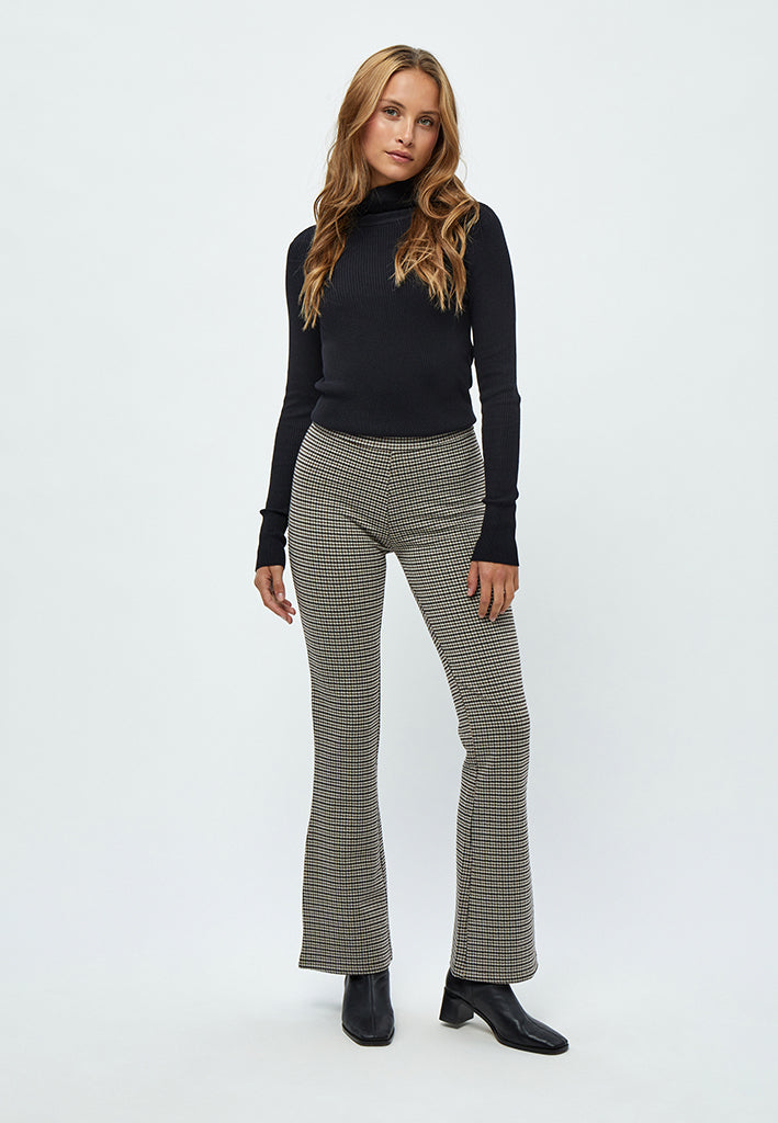 Desires DSEninna Flared Leggings Leggings 5076C Apple Butter Brown Checked