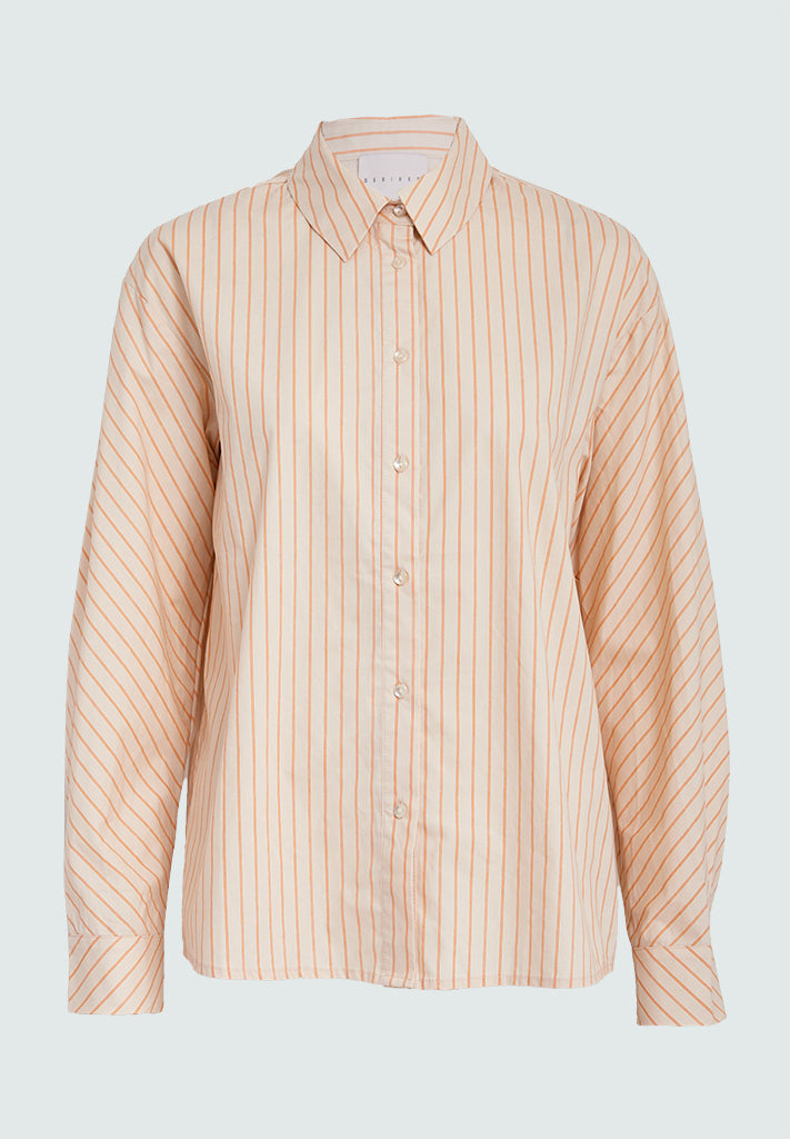 Desires DSEverly Striped Shirt Shirt 6511S Russet Orange Stripe