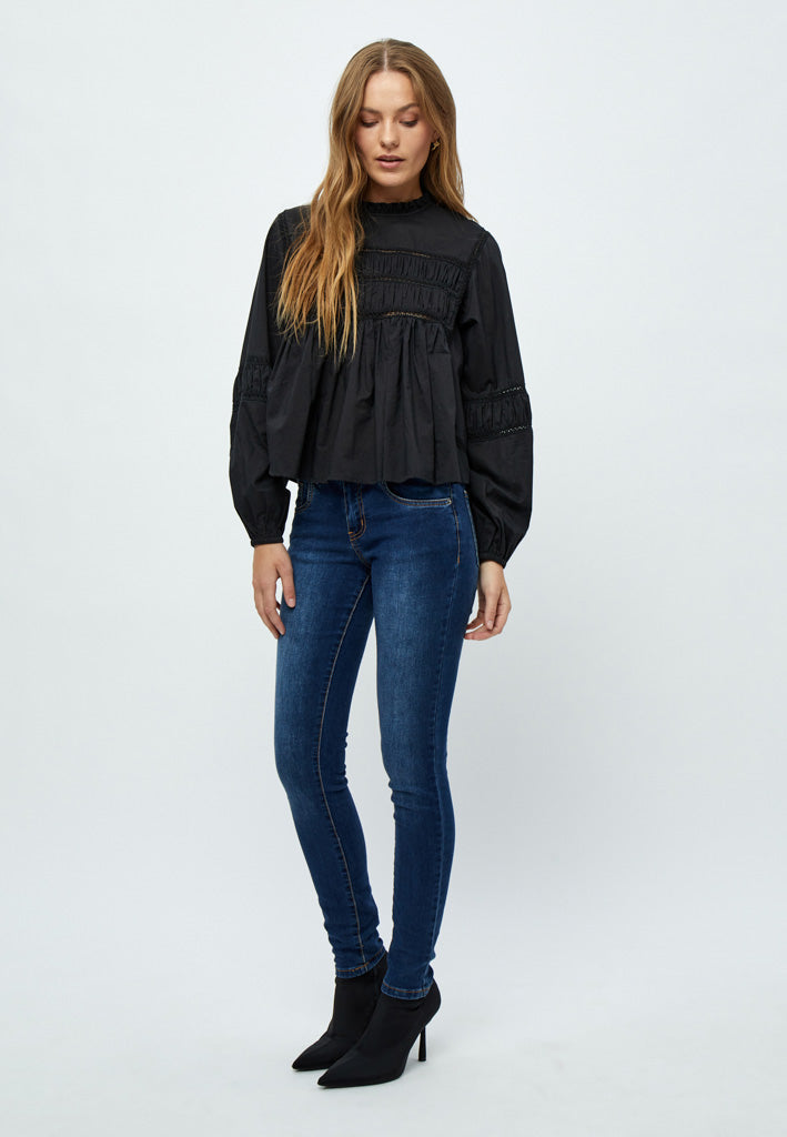 Desires DSFelix Lace Detailed Blouse Blouse 9000 Black