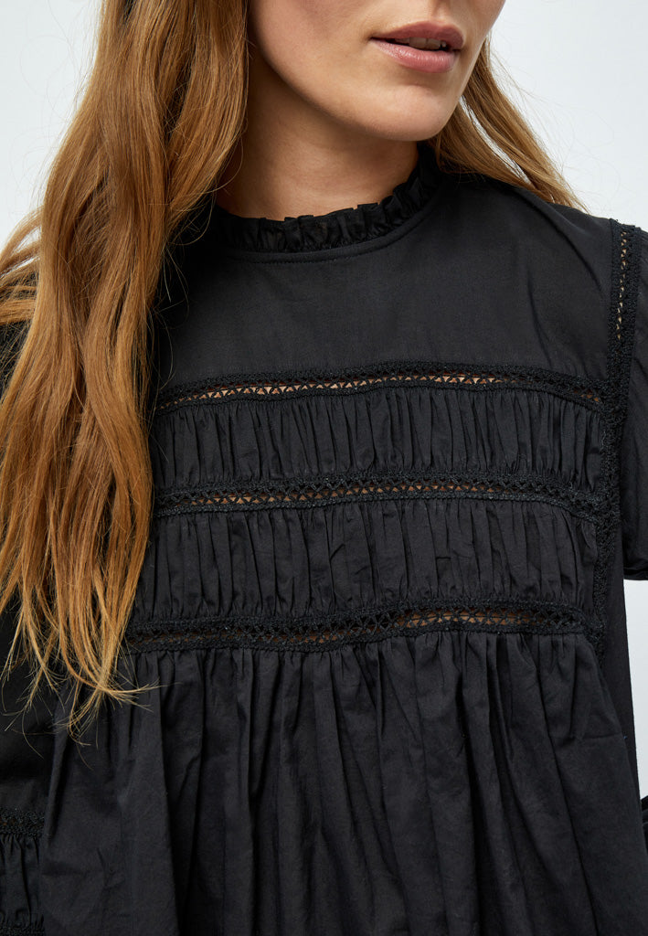 Desires DSFelix Lace Detailed Blouse Blouse 9000 Black