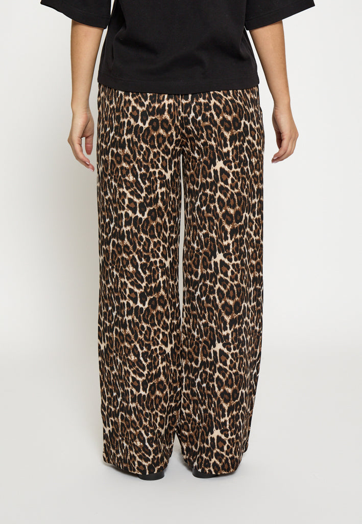 Desires DSFernanda Printed Mid Waisted Pant Pant 9168P Leopard Print