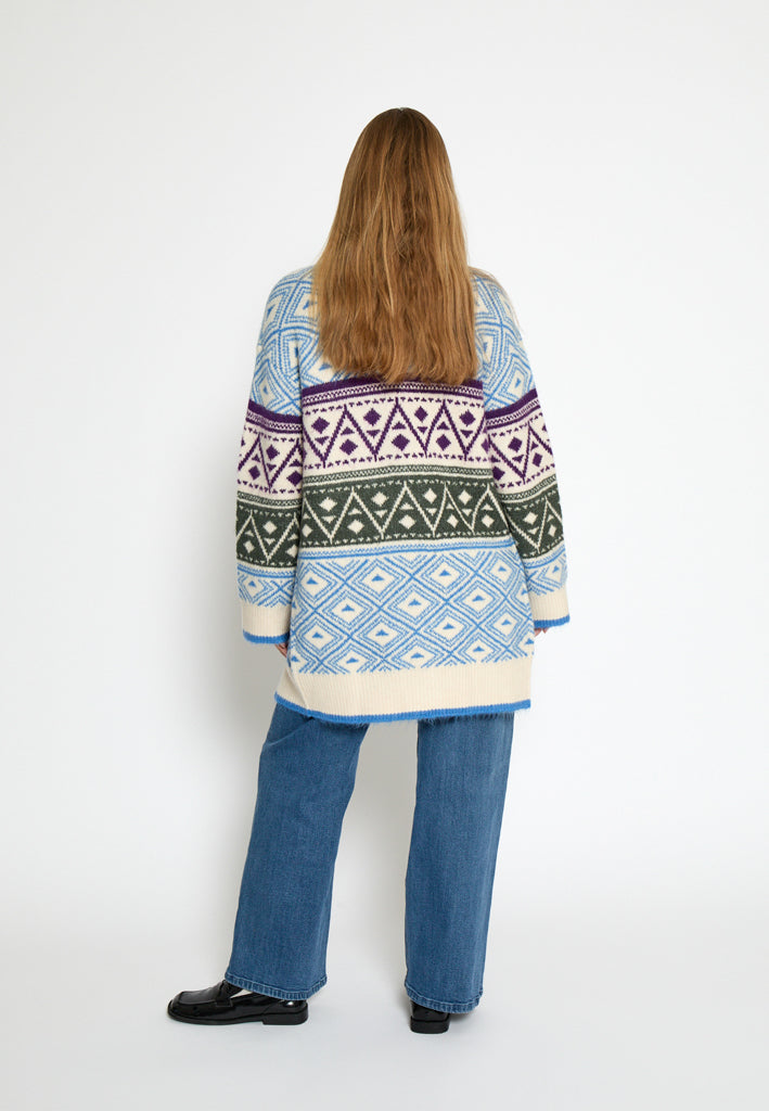 Desires DSFija Long Sleeve Knit Cardigan Cardigans 1003 Azure Blue