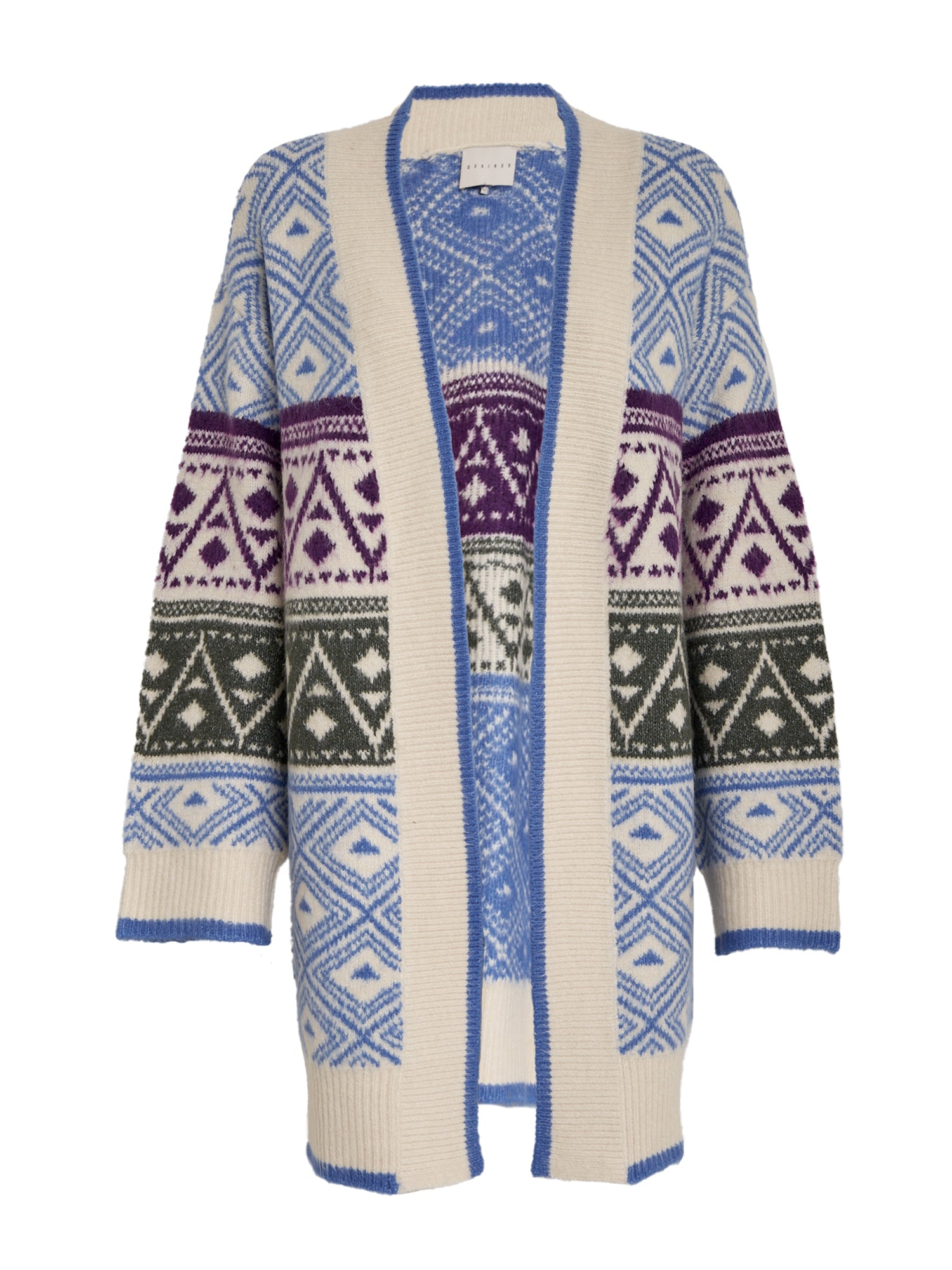 Desires DSFija Long Sleeve Knit Cardigan Cardigans 1003 Azure Blue