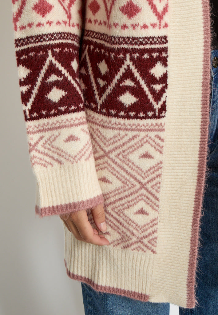 Desires DSFija Long Sleeve Knit Cardigan Cardigans 4900 Zephyr Rose