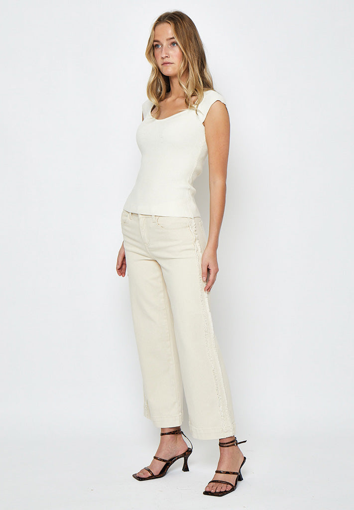 Desires DSFlorence Frill Jeans Jeans 0123 Almond Milk