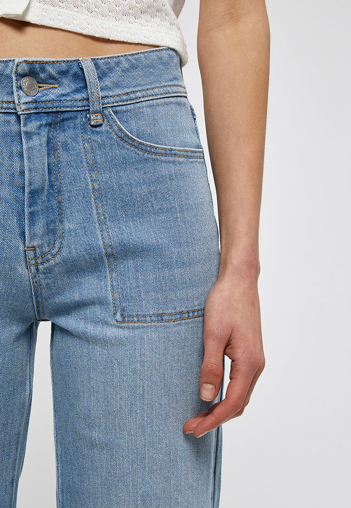 Desires DSFlorence HW Denim Pants Jeans 9600 Light Blue Wash