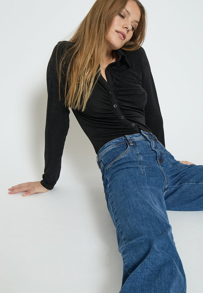 Desires DSFlorence HW Denim Pants Jeans 9620 Dark Blue