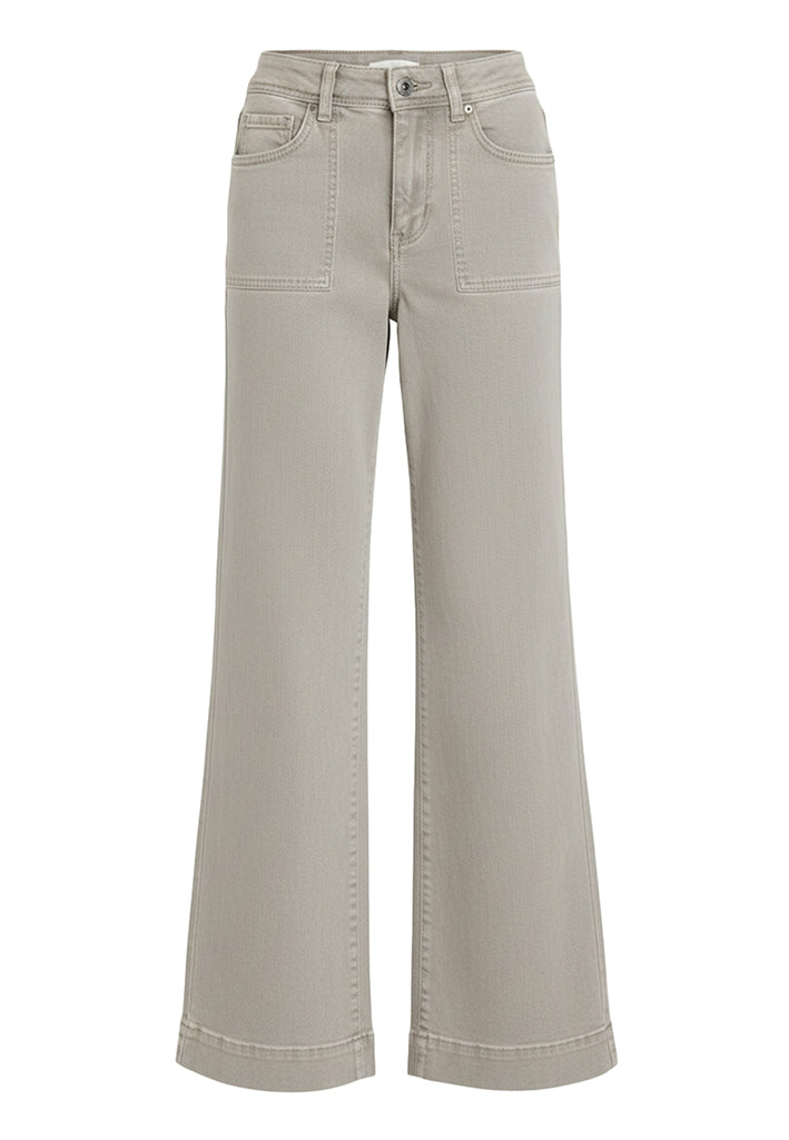 Desires DSFlorence HW Denim Pants FL Jeans 0003 Grey Beige Denim
