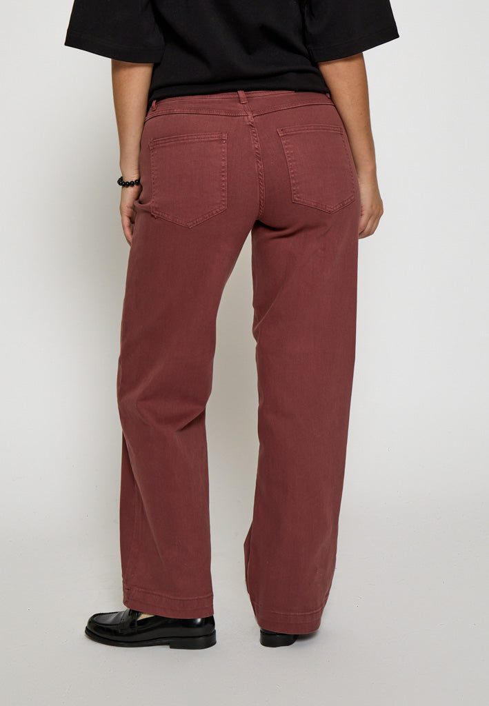 Desires DSFlorence MW Pants Jeans 5047 CHERRY MAHOGANY