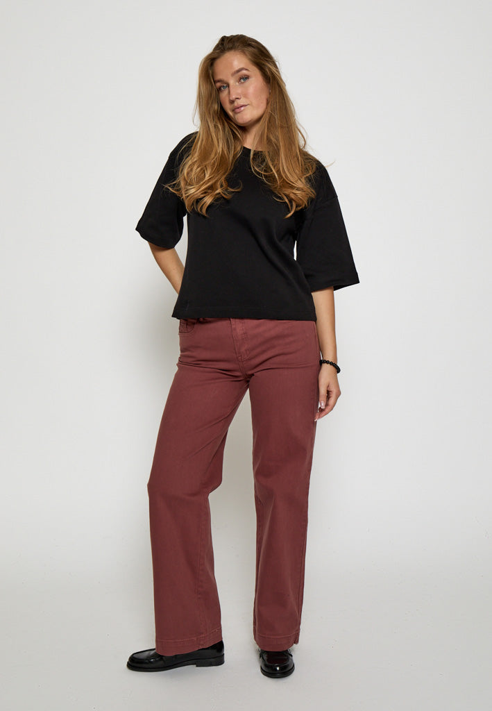 Desires DSFlorence MW Pants Jeans 5047 CHERRY MAHOGANY