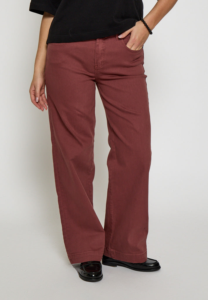 Desires DSFlorence MW Pants Jeans 5047 CHERRY MAHOGANY