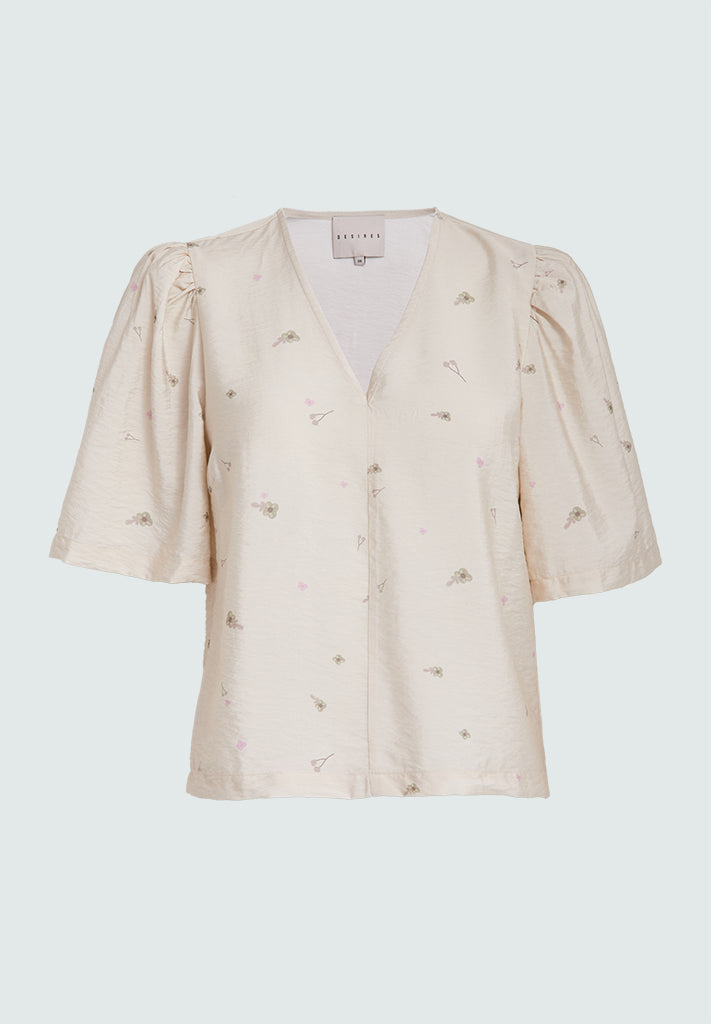 Desires DSGarnet Printed Blouse Blouse 0024P Buttercream Print