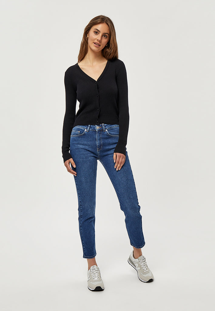 Desires DSGeisha Rib Cardigan Cardigans 9000 Black