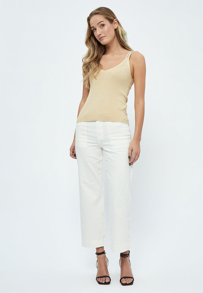 Desires DSGeisha Rib Top Top 9014 Oyster Gray