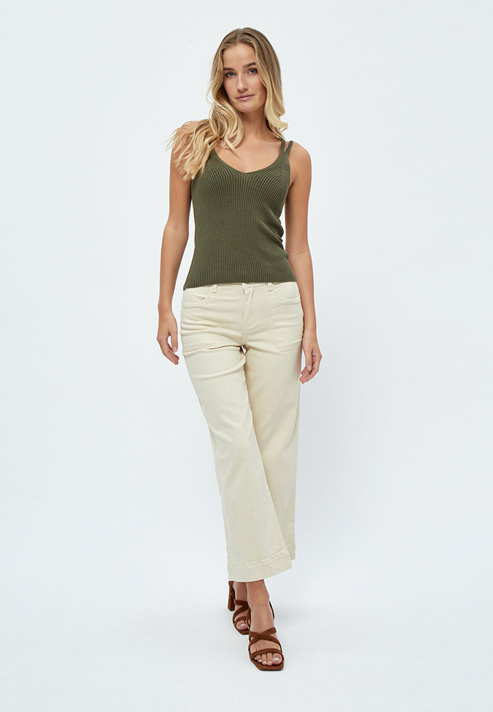 Desires DSGeisha Rib Top Top 5168 Beech Green