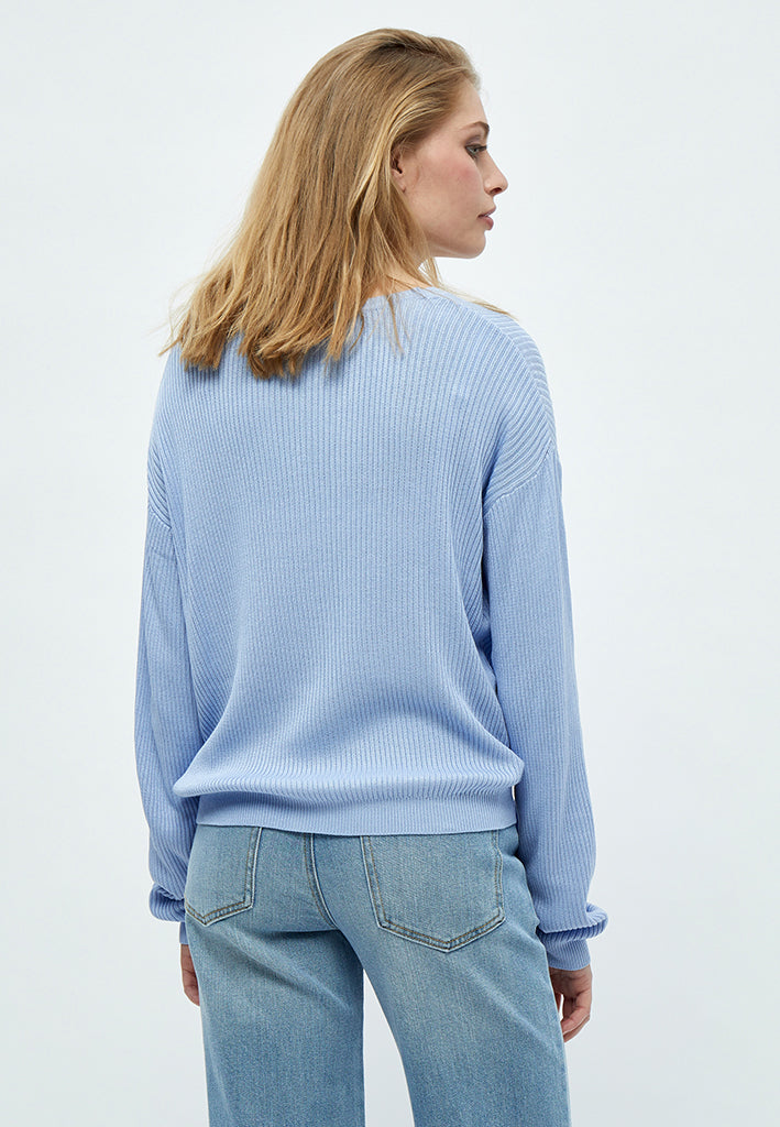 Desires DSGeisha Rib V Pullover Pullover 2272 Serenity Blue